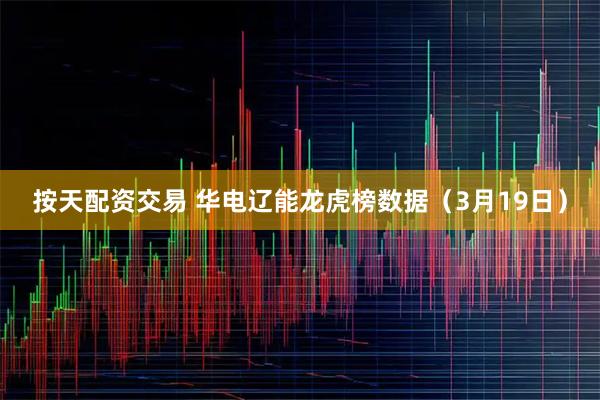 按天配资交易 华电辽能龙虎榜数据（3月19日）